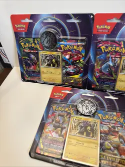 (Lot of 5) Pokemon TCG Mega Evolution + Phantasmal Flames Raikou 2-pack Blister - Image 4