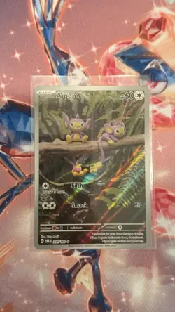 Pokemon TCG - Aipom 211/182 Paradox Rift - Illustration Rare Holo - NM - Image 1