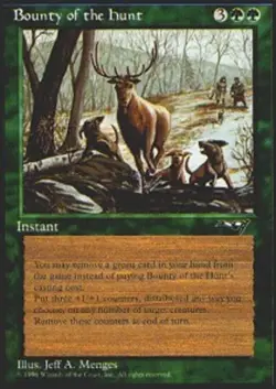 4 x Bounty of the Hunt - Alliances - Light Play - MTG - Image 1
