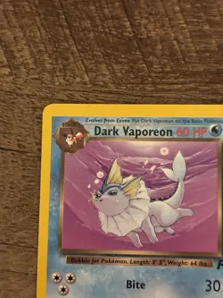 Pokemon TCG Dark Vaporeon 60 HP Team Rocket Rare 45/82 Regular Unlimited - Image 2