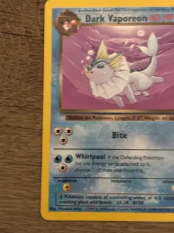 Pokemon TCG Dark Vaporeon 60 HP Team Rocket Rare 45/82 Regular Unlimited - Image 5