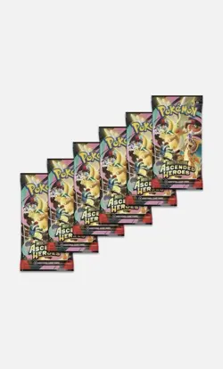 Pokemon TCG: Mega Evolution Ascended Heroes Booster Bundle (6 Packs) - PRESALE - Image 1