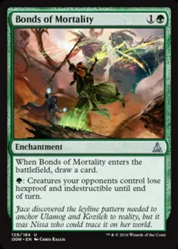 4 x Bonds of Mortality - Oath of the Gatewatch - Light Play - MTG - Image 1
