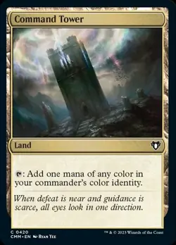 4 x Command Tower - Commander Masters - Light Play - MTG - Image 1