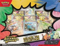 LOT OF 4 Pokemon Ascended Heroes First Partner Deluxe Pin Collection Sealed New - Image 1