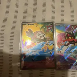 Pokemon TCG First Partner Illustration Collection Series 1 Alola GEN 7 Starters - Image 2