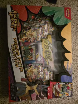Pokemon TCG: Ascended Heroes Premium Poster Collection Mega Lucario Sealed Box - Image 1