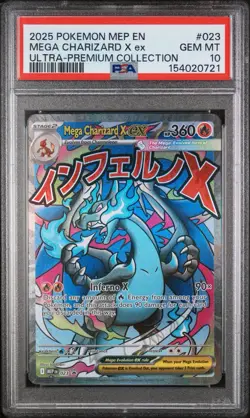 Mega Charizard X ex Pokemon MEP En Ultra-Premium Collection PSA 10 Gem Mint UPC - Image 1