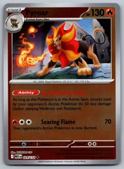 Pokemon Mega Evolutions - Reverse Holo Pyroar 024 - Image 1