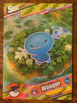 New! Wooper PM-SSR No. 010 SSR Holo Eif Origin 4.0 Non-TCG Pokemon - Image 1