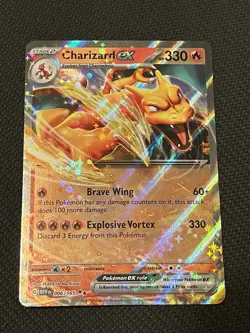 2023 Pokemon 151 Charizard ex #006/165 Double Rare Ultra Rare Holo NM - Image 1