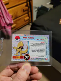 2000 Pokemon Topps Chrome Abra Spectra Chrome Variant! VERY RARE! 💥💥💥💥💥💥💥 - Image 4