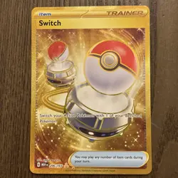 Pokemon TCG - Switch - 206/165 - Scarlet & Violet: 151 - NM Hyper Rare - Image 1