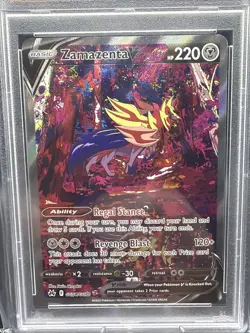 2023 POKEMON SWORD & SHIELD CROWN ZENITH #GG54 FULL ART/ZAMAZENTA V PSA 10 - Image 2