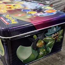 Pikachu Surging Sparks 2024 Collectors Chest Tin Lunch Box ONLY - No Cards - Image 5