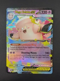 Pokemon TCG Mega Clefable EX Full Art Holo Card 031/088 - Image 1