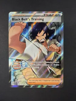 Pokemon Black Belt's Training Ultra Rare Full Art Holo Card 255/217 - Image 1
