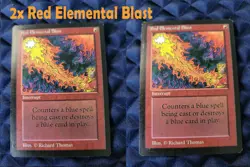 2x Red Elemental Blast - Beta - Magic the Gathering - Light play - Image 1
