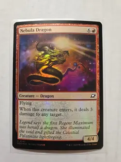 Nebula Dragon (Foil) - Edge of Eternities - LP - Common - Creature - MTG - Image 1