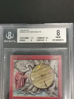 Magic The Gathering MTG Graded Beta Wheel of Fortune BGS 8b++ FREE SHIPPING - Image 3