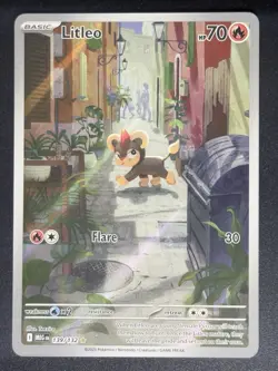 Litleo 139/132 Illustration Rare Mega Evolution Pokemon Card TCG - Image 1