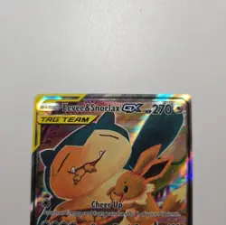 NM/M - Eevee & Snorlax Tag-Team GX SM169 Promo Pokemon Sun & Moon - Image 2