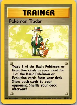Pokemon Trader Rare Base Set 077/102 LP - Image 1