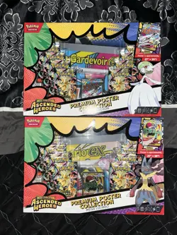Pokemon TCG Ascended Heroes Premium Poster Collection Mega Lucario & Gardevoir - Image 1