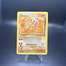 Pokemon TCG Hitmonlee 22/62 Fossil Set Regular Unlimited Rare Vintage - Image 1