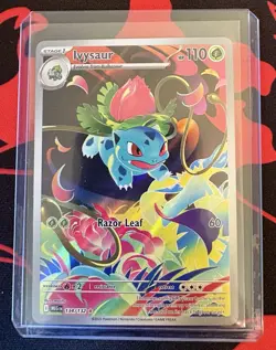 Pokemon TCG Ivysaur Mega Evolution #134/132 Illustration Rare, Mint Condition - Image 1