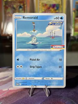 Pokemon Indonesia Promo Remoraid Card 070/S-P Stamped Indomaret - Image 1