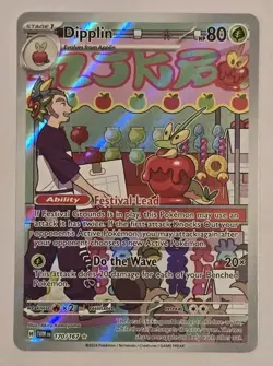 Pokemon TCG Dipplin 170/167 Twilight Masquerade Illustration Rare Holo - Image 1