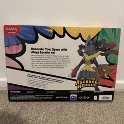 Pokemon TCG Ascended Heroes Premium Poster Collection Mega Lucario BRAND NEW ✅ - Image 4