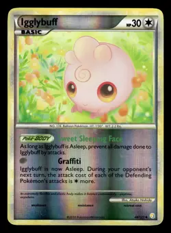 Igglybuff 44/123 Reverse Holo HeartGold SoulSilver Pokemon Card - Image 1