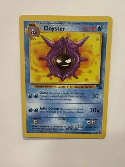 Pokemon Shellder Basic 54/62 Fossil Common - Image 1