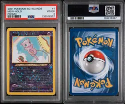 2001 POKEMON SOUTHERN ISLANDS PROMO #1 MEW HOLO PSA 4 - Image 3
