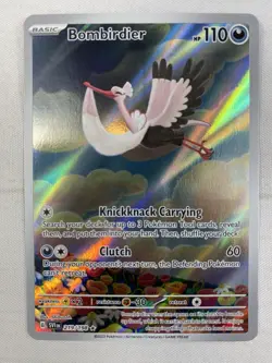 Bombirdier IR 219/198 Pokemon Scarlet and Violet Base Illustration Rare Holo NM - Image 1