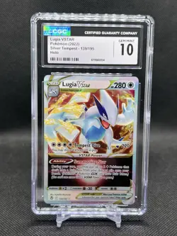 🔥CGC GEM MINT 10🔥LUGIA VSTAR POKEMON 2022 SILVER TEMPEST 139/195 HOLO - Image 1