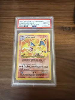 2021 Pokemon Celebrations Charizard Holo PSA 10 Classic Collection - Image 1