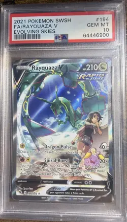 Rayquaza V 194/203 PSA 10 - English - Pokemon Alt Art Evolving Skies - UK - Image 1