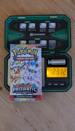 HEAVY 23.12G Prismatic Evolutions Booster Pack Pokemon - Sealed- Holo ChanceU - Image 1