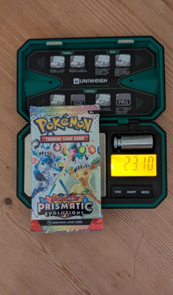 HEAVY 23.10G Prismatic Evolutions Booster Pack Pokemon - Sealed- Holo ChanceU - Image 1