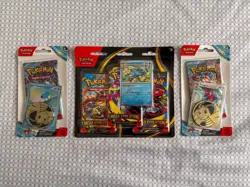 Pokemon TCG: Blister Pack LOT | Mega Evolution 3-Pack & 2X Stellar Crown 1 Pack - Image 1