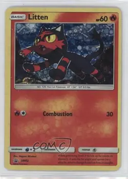 Sequin Holo - Litten Pokemon Sun & Moon Black Star Promo #SM02 - Image 1