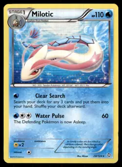 2012 Black & White - Dragons Exalted Milotic Stage 1/Rare Holo #28 - Image 1