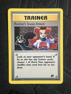 Pokemon TCG Rocket's Sneak Attack 72/82 Team Rocket Non Holo Rare (English) - MP - Image 3