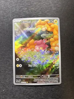 Pokemon TCG Pawmi Scarlet & Violet: Paldean Fates 226/091 Holo Illustration Rare - Image 1