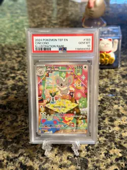 Pokemon TCG Cinccino 183/162 Temporal Forces Illustration Rare PSA 10 GEM MINT - Image 1