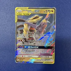Pokemon Garchomp & Giratina GX TAG TEAM Ultra Rare Holo 146/236 Sm-Unified Minds - Image 1