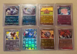Lot of 8 - MASTERBALL Pokemon Japanese 151 Reverse Holos all NM to MINT - Image 1